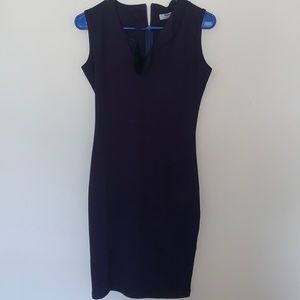 Dark purple fitted dress